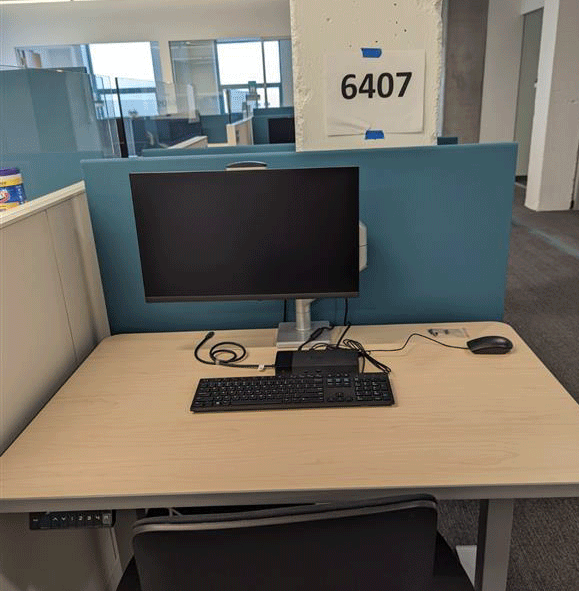 Desk located in the Clinical Sciences Building